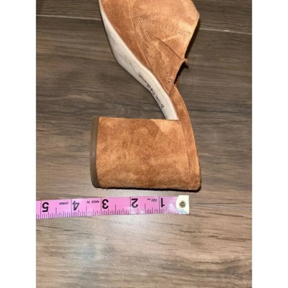 Sam Edelman Tan   Sandal Heels.  Velvet Women's Size 6.5